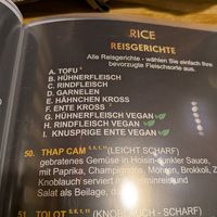 Vegan options labeled at Pho & More in Berlin