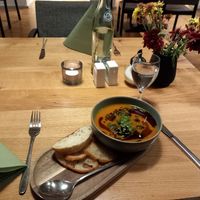 Kürbissuppe at Bio Restaurant Seehörnle in Gaienhofen