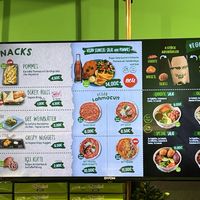 Menu options  at Veganland Cigköfte in Munich