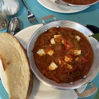 Shakshuka with tofu instead of eggs  at Mama Tia's in Nong Khiaw