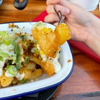 Vegan loaded fries  at Miss Gee's in Tauranga