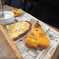 Tortilla with chickpeas and potatoes at Berguna Gluten Free in Valencia