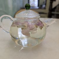 Rose Tea. But the cup is sooo tiny, maybe 150 ml or less. at Ambience Tea House & Veggie Cafe - 茗楼茶艺素食馆 in Ipoh