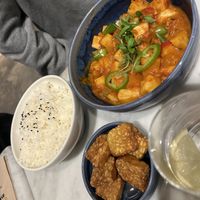 Brazilian celery stew with added tempeh   at Ayu in Gzira