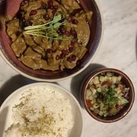 FESENJAN (VG, GF) (SIGNATURE DISH) - 20

Iran’s most famous stew made out of ground walnuts, aubergine chunks and pomegranate molasses. Served with Basmati rice and a Shirazi sal at Ayu in Gzira