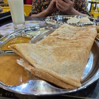 Masala thosai (filled with potato curry) at Rani in Batu Caves