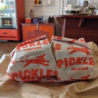 Their logo is cute at Pickles Milk Bar in Carlton North