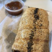 Very, very tasty sausage roll with relish    at Pickles Milk Bar in Carlton North