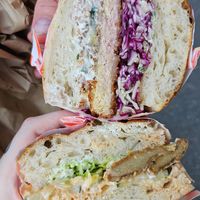 Zinger and hot honey situation at Pickles Milk Bar in Carlton North