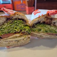 Hot breakfast #1 $16.00: crispy fresh lettuce with eggy tofu and tasty sauces at Pickles Milk Bar in Carlton North