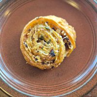 Pesto semi dried tomato, fetta scroll $5.00: bacon and cheese flavour only, but nice 
 at Pickles Milk Bar in Carlton North