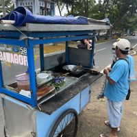 Batagor push food cart  at Batagor in Cijulang