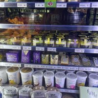 Vegan cheeses/yogurts  at Belmondos Organic Market in Noosaville