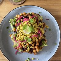 Avocado toast with beans and scrambled tofu  #Veganuary at Layback Rooftop in Weligama