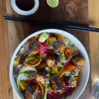 Sticky tofu bowl  #Veganuary at Layback Rooftop in Weligama