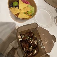 Taco bowl and cauliflower wings  at YouVegan in South West London