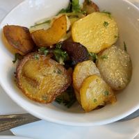 Vegan fried potatoes  at Fischers Fritz Restaurant in Kiel