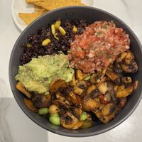 Tex mec bowl with mushrooms  at Society of Salads in New Delhi