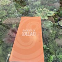 What a cool table!  at Society of Salads in New Delhi