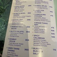 Lots of vegan options.   at Society of Salads in New Delhi