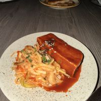 Tofu with kimchi slaw  at Freckled Angel in Menai Bridge