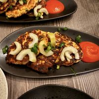 Thai corn cakes  at Freckled Angel in Menai Bridge