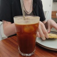Iced Americano at Café Vegetal - Coyoacán in Mexico City