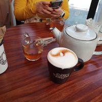 Tisana y Cappuccino at Café Vegetal - Coyoacán in Mexico City