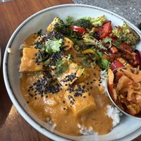 Peanut tofu  at Café Vegetal - Coyoacán in Mexico City