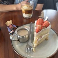 Pastel de tres leches  at Café Vegetal - Coyoacán in Mexico City