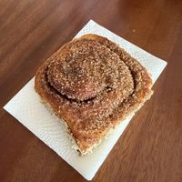 Cinnamon roll  at Café Vegetal - Coyoacán in Mexico City