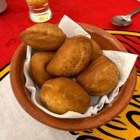 Pan frito at AfrikaSana in Buenos Aires