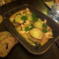 Roasted leeks at Alquímico in Cartagena