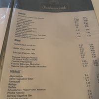 Speisekarte   at Einkehrhaus Waidmannsruh in Koenigswinter