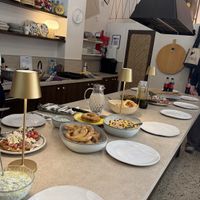 Ready to eat the food we allcooked  at SOYBIRD - Vegan Cooking Experience in Athens