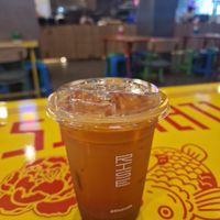 Oat milk tea at RISE Cafe and Bar in Bangkok