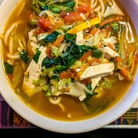 Vegan Thukpa at Kalimpong Restaurant in Dharamshala