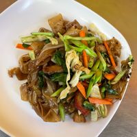 Pad see aew at Lee Jae Veg in Bangkok