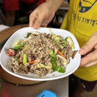 Fried rice with tofu & vegetables  at Lee Jae Veg in Bangkok