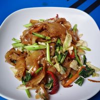 Pad See Ew at Lee Jae Veg in Bangkok