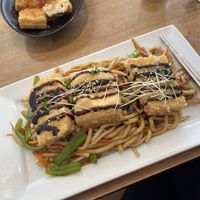 Tofu and vegetable udon   at Umami in Dorking