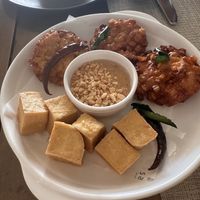 Corn cakes   at Sala Ayutthaya Eatery and Bar in Ayutthaya