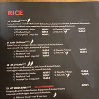 Menu  at Hoi An in Hamburg