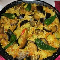 Vegan paella at Restaurant San Andrés in Tenerife