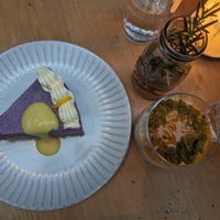 Ube cheesecake and sago at Luntian in Auckland