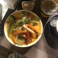 red curry  at Happy Mango in Vang Vieng