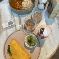 Spiced curry (top), quesadilla (bottom)  at Alchemy Tokyo -Azabudai Hills - アルケミー in Tokyo