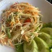 Som Tam (Green papaya) Salad at Dome Restaurant and Bar in Phuket