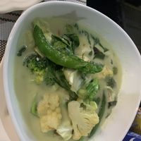 Vegan green curryy  at Dome Restaurant and Bar in Phuket