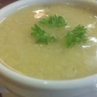 Cup of lentil soup. at Portia's Cafe in Columbus
